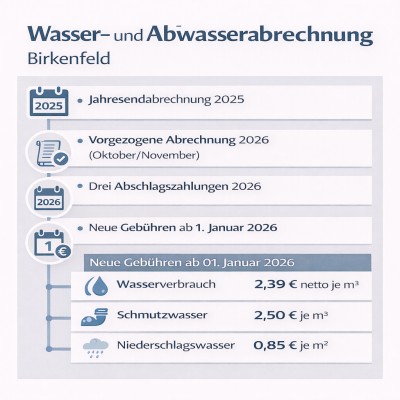 Wasser- und Abwasserabrechnung 2025: Änderungen ab 2026